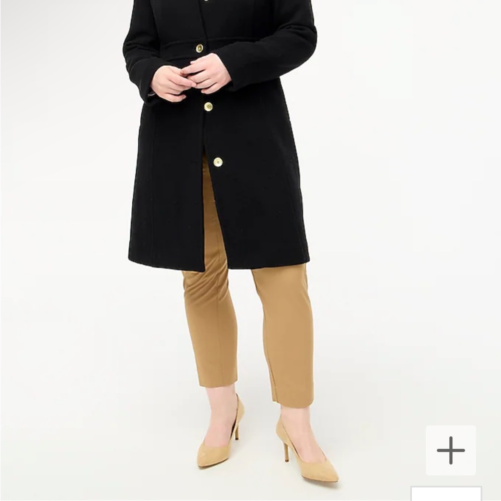 J. Crew Factory Women's Magenta Wool Pea Coat - Picture 5 of 8